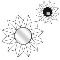 Espejo Sol 50 CM. Negro. THE HOME DECO FACTORY - details 0