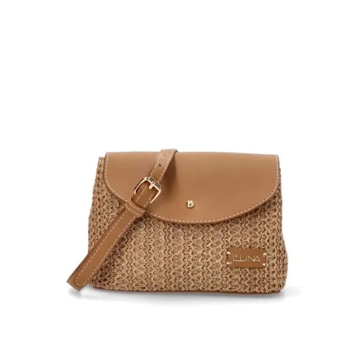 Bolso bandolera pequeña Luna Collection canova camel - 1