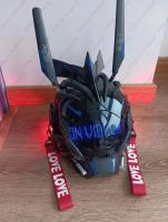 Máscara De Cosplay Punk Cyberpop Con Luz Y Pantalla De Subtítulos Rolling Mecha Soldado Tecnología Control Por App Regalo De Navidad Para Hombres Y Mujeres - details 8