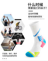 Calcetines De Deporte Para Hombres De Cuello Alto Con Borlas Engrosadas Antideslizantes Para Baloncesto Y Badminton - details 2