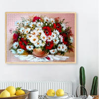 Rompecabezas De Paisaje Florido 1000 Piezas Calidad Superior 70cm*50cm Para Adultos Alivio Del Estrés Decoración De Pared - details 5
