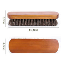 Cepillo De Cuidado Y Limpieza Para Manillar Y Zapatos De Piel Con Pelo De Caballo Y Madera Herramienta De Detalles Para Coche - details 7