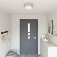 Lámparas de Techo de vidaXL Montaje Empotrado Gris Ø 30 cm Tela E27 - details 0