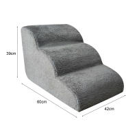 Escaleras Para Perros Antideslizantes Tres Niveles Desmontables Y Lavables Rampa De Acceso Para Cama Seguridad Y Comodidad Para Mascotas - details 4