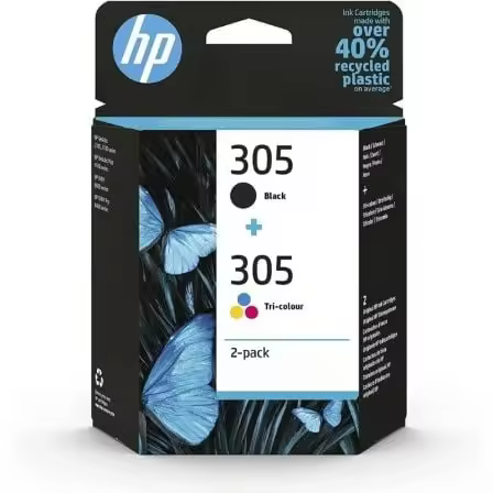 Cartucho de tinta original hp nÂº305 multipack/ negro/ tricolor - 1