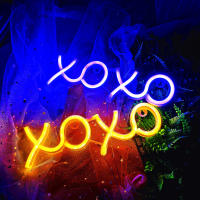 LED Neón XOXO Amor Luces Strip De Neón Para Decoración De Boda Jardín Habitación Dormitorio Decoración De Pared Regalo De Fiesta Noche - details 0
