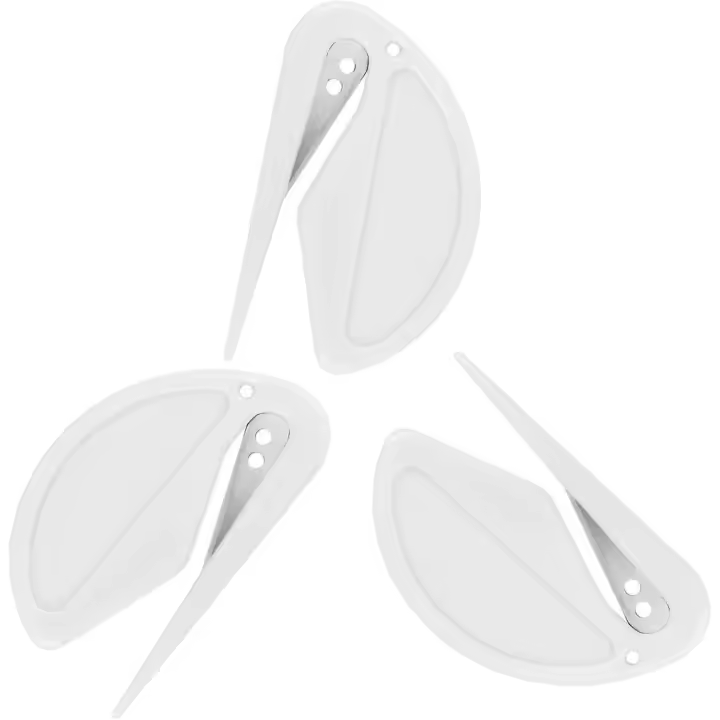 Abrecaras de 3 piezas, abridor de llagas de plástico eficiente con Bordes afilados - 1