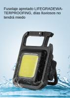Linterna LED COB Miniatura Super Brillante EDC Llave De Iluminación Para Camping Emergencias Exteriores Con Imán De Cola Y Abrazadera De Tapa - details 8