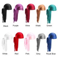 Pañuelo De Seda Durag Turban Hijab Pirata Para Hombre Y Mujer Capa De Cabello Para Cáncer Pre-Traída Envoltura De Cabeza Casual Unisex - details 1