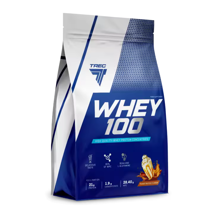 TREC NUTRITION - Proteína de Suero Concentrado WHEY 100 - Alta Calidad - 700g - 1