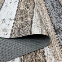 Alfombras pasillero multiusos, base goma, fáciles de limpiar y adaptables, antideslizante, resistentes para salón, cocina,  pasillo, habitación. Wood 70% Algodón y 30% Poliéster - details 1