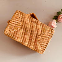 Cestas De Almacenamiento De Rotura Hechas a Mano Tejidas En Vara Para Decoración Tazas De Frutas Y Caja De Almacenamiento De Aperitivos - details 3