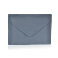 Pack 10 Ud. Carpeta Sobre con Cierre de Velcro - Tamaño A7 para hasta 100 Hojas 80 grs. - REF 90918 -  5 Colores Vital Opacos con Textura Soft Touch - 100% reciclable -by Office Box - details 2