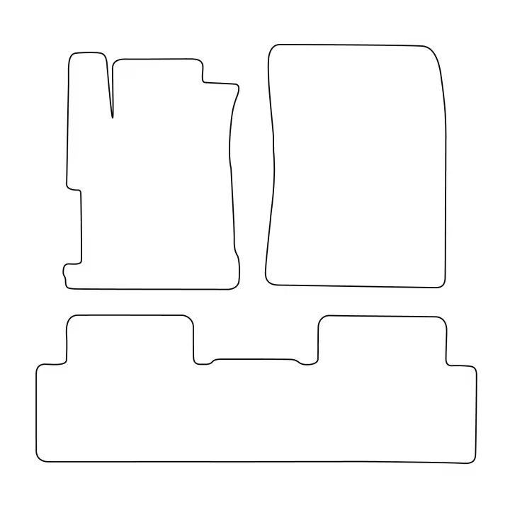 Juego de alfombrillas de terciopelo para Honda Civic IX de 4 puertas (2012-2016), acabado en rojo - 1