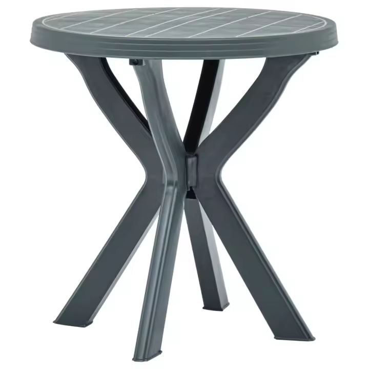 Mesa Bistro verde plástico Ø 70 cm - 1