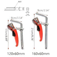 Juego De Herramientas De Carpintero 1PCS Quick Guide Rail Clamp Fijador Rápido Para Sistema De Guía Y MFT Herramienta Manual - details 1