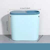 Bandeja De Basura Ecológica De Plástico Con Tapa Silenciosa Para Cocina Y Hogar Estrecha Para Espacios Limitados Tipo De Comprimidor - details 10