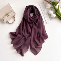 Pañuelo De Mujer IROJEFF De Seda Poliéster 2025 Hijab De Lino Premium Maxi Wrap Estilo Elegante Color Sólido Protección Solar - details 3