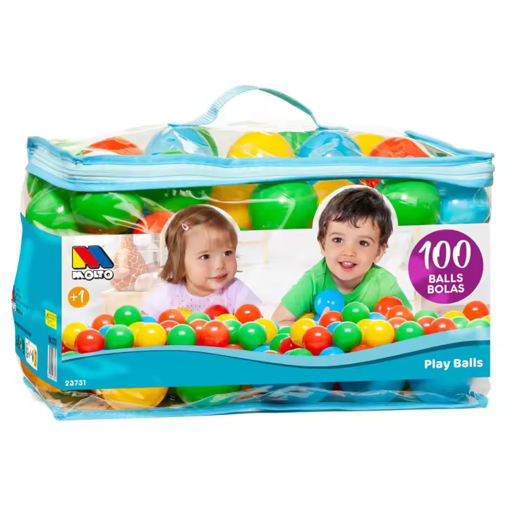 MOLTO Pelotas de colores para piscina de bolas Molto. 100 pzas. - 1