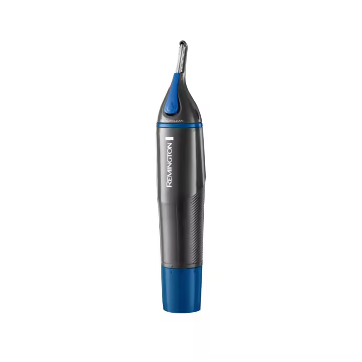 Remington Cortapelos Nariz y Orejas Nano Series, recortador pelos nariz, orejas y cejas, recortador vertical, cabezal de corte rotativo, 2 peines, resistente al agua - NE3850 - 1