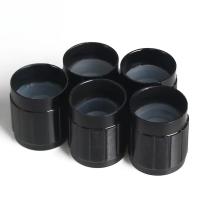 5PCS Perilla De Potenciómetro Negra Control De Volumen Rotativo Con Eje Rayado De 6mm Cúpula De Aleación De Aluminio WH148 15x17mm - details 5