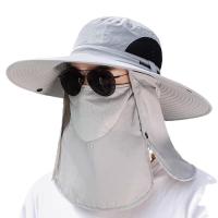 Gorro De Pesca Para Hombres Sombrilla Grande Protección Solar Gorro De Verano Cubrimiento Facial Al Aire Libre Montañismo - details 12