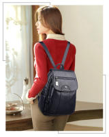 Mochila Vintage de cuero suave para mujer, bolso de hombro femenino, bolso de viaje informal, mochila escolar, 5 colores - details 6