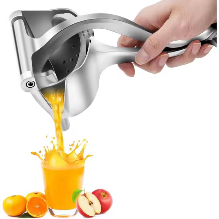 Exprimidor de frutas manual de acero inoxidable Heavy Duty aleación limón prensa exprimidor Premium calidad naranja simple extractor herramienta Mano metal máquina doméstica - 1