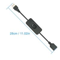 2 PCS Cable De Interruptor USB Con Extensión ON/OFF Para Luz De Mesa LED Y Auriculares Cable De Suministro De Energía Durable Adaptador Para Ventilador USB - details 4