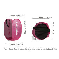 Cesta De Ropa Plegable Con Capacidad Grande Para Almacenamiento De Ropa Sucia Organizador De Juguetes De Malla Transpirable Con Marco Hollow out Mesh Para El Hogar - details 9