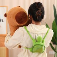 Juguete De Peluche Capybara Lindo Con Mochila De Tortuga Peluche Suave Para Niños Regalo De Cumpleaños O Navidad Animal De Peluche Capibara - details 12