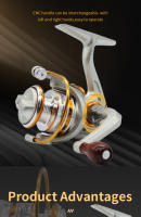 GW Carrete De Pesca De Alta Performance En Metal Con Fuerza De Frenado De 10KG Diseño Ligero Para Oceanos Rios Lagos Y Montañas - details 6