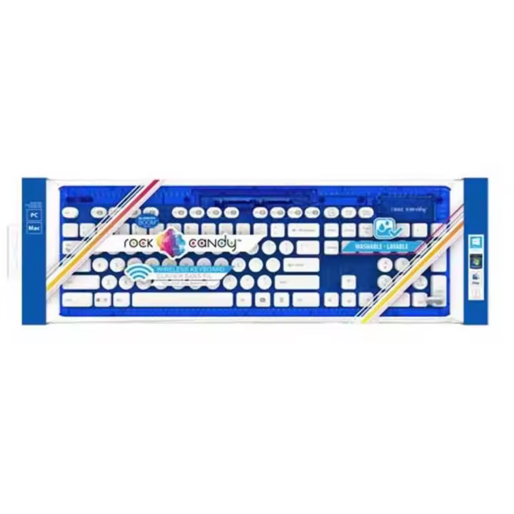 PC - Teclado inalámbrico Rock Candy Azul PC Mac - 1