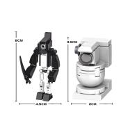 Bloques De Construcción Skibidi Mutant Titan Con Cámara Y Altavoz Juguetes Para Niños Modelo De Hombre TV Toilette Bloques Pequeños Compatible Con Lego ABS Sin Batería - details 24