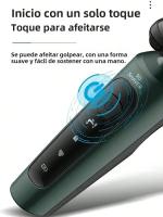 Afeitadora Eléctrica 9D Para Hombres Recargable Impermeable Trimmer De Rotación Para Uso Seco Y Húmedo Batería Incluida Triple Hoja - details 8