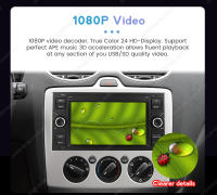Radio De Coche Android 13 Para Ford Focus 2 S-MAX C-MAX Kuga Fiesta Fusion 2004-2007 Navegación GPS Reproductor Multimedia Con Carplay Inalámbrico ROM 32G RAM 2G Pantalla Táctil 7'' - details 27