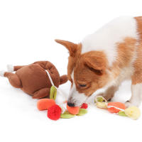 Juguete De Peluche Para Perros Snuffle Interactivo Juego De Actividad Alimenticio Entrenamiento IQ Juguete Masticable Sonoro Animal Lindo Para Entretener a Tu Mascota - details 2