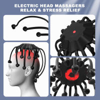 Masajeador Eléctrico De Cabeza KTS Octopus 20 Contratos 5 Modos Masajeador De Escalpelo Con Terapia De Luz Roja 2 Contratos Adicionales - details 2