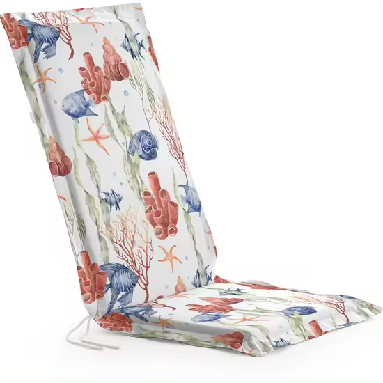 BL BELUM - Cojín  Silla de Jardín - Medidas Producto: Asiento sin volante: Grosor: 4 cm / Ancho: 41 cm / Largo: 37 m Respaldo sin volante: Grosor: 4 cm / Ancho: 53 cm / Largo: 64 cm - Modelo: 0120-413 - 1