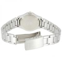 Casio Ltp-1130a-7ardf  Reloj Para Para Mujer Color Plateado. Esfera Blanca. - details 0