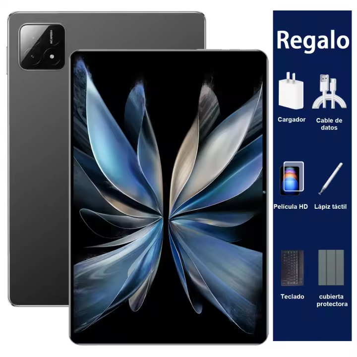 Versión Global Nuevo 10.1 pulgadas Android 14.0 16GB RAM 1024GB ROM 12000mAh 14 núcleo 4K pantalla HD doble tarjeta SIM Tabletas 5G WiFi Bluetooth WPS GPS - 1