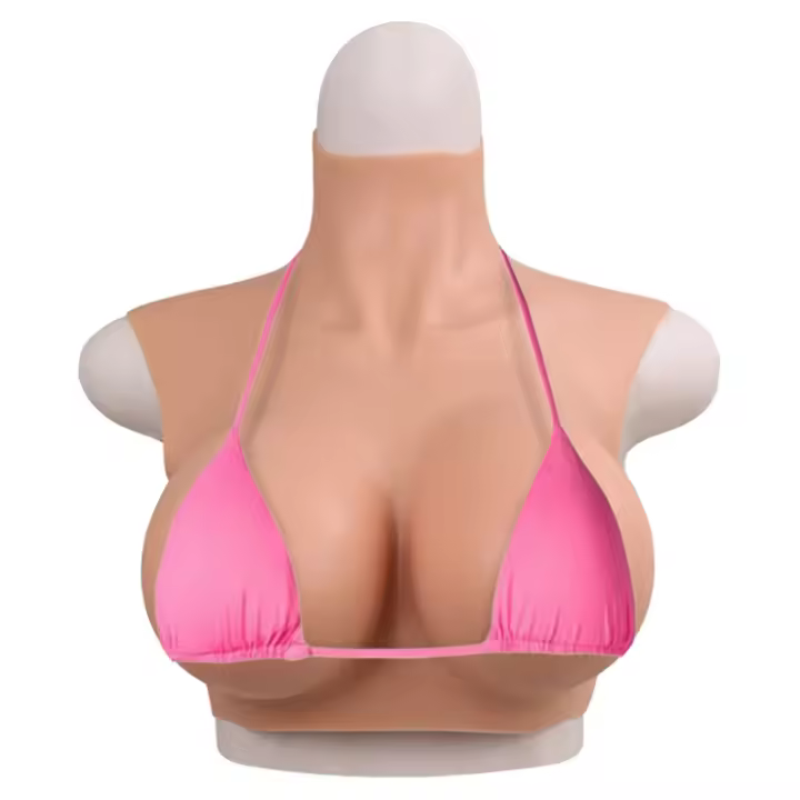 Formas De Pecho Realistas En Silicona Para Transgénero Drag Queen Transvestido C/D/E/G Tamaño Grande Falsas Curvas Iniciante - 1