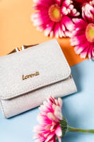 Cartera de piel para mujer 55287-BRS-4720 Plata - details 6