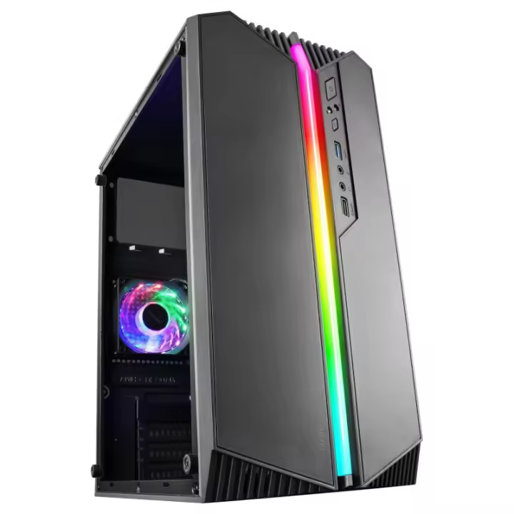Mars Gaming MC-S1 Caja PC Micro-ATX ARGB USB 3.0 con Ventana Negro - 1