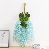 12pcs Flores De Tofu Artificial 110cm Para Decoración De Ceilings Y Corredores Estilo Wisteria Simulada Para Bodas Y Aniversarios - details 12