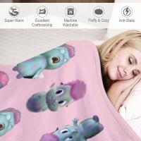 Manta De Terciopelo Suave Bibble Expressions Patrón a Cuadros Decorativa Para Adultos Adecuada Para Viajes Picnics Hogar Y Avión - details 3