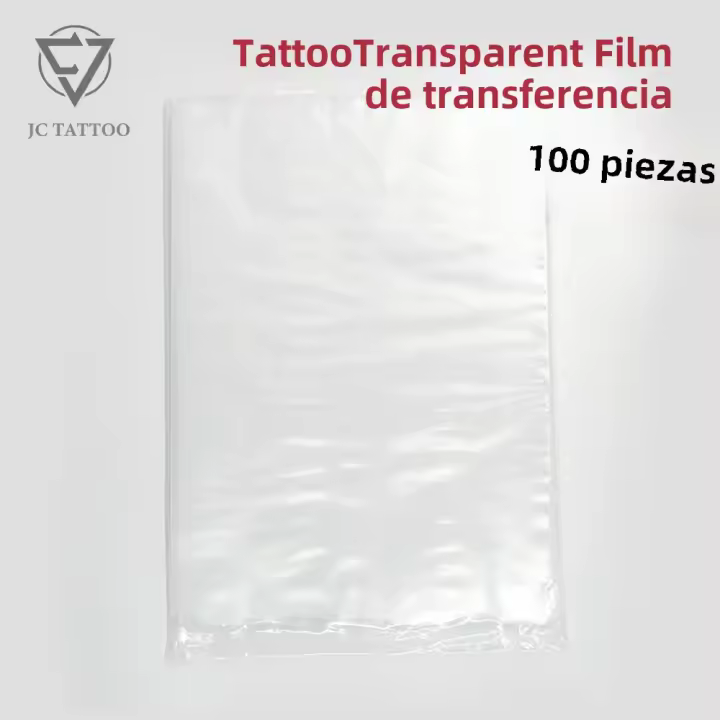 100Pcs Papel De Transferencia Tatuaje Transparente Con Patrón Cálido Estilo JC TATTOO Accesorios Para Tatuaje Material Plástico - 1