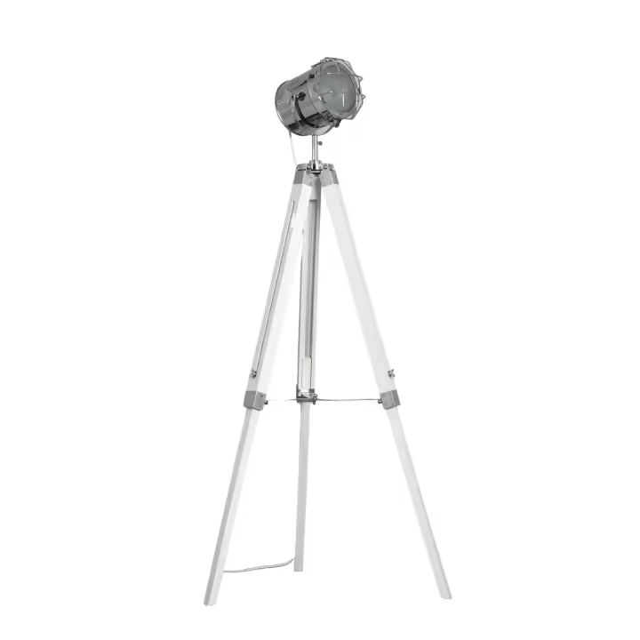 Ledkia Lámpara de Pie Bioskop para Decoración Rústica con Pantalla de Metal y Patas de Madera - 1