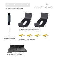 Kit de montaje en pared para consola PS5 Slim, estante de almacenamiento, soporte para controlador, soporte para auriculares, Kit de accesorios - details 5