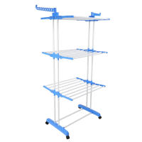 LUTODY - Tendedero Vertical Plegable con Ruedas Giratorias - Gran Capacidad - Metálico para Interior y Exterior - details 2